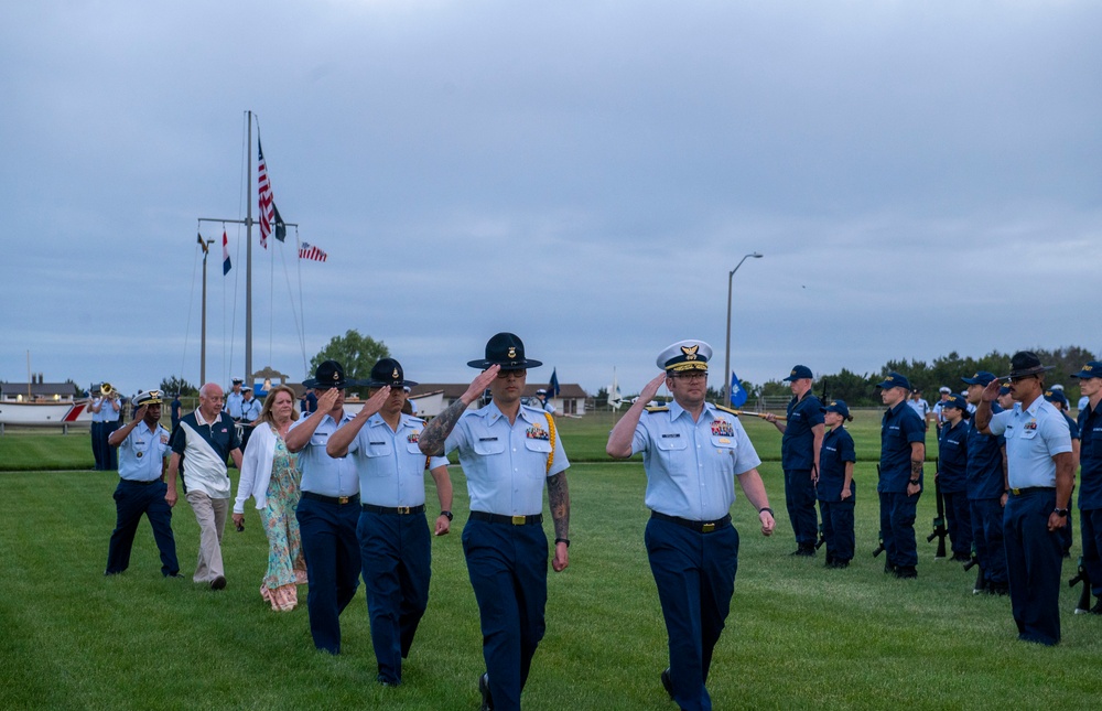 Coast Guard Gold Star Memorial Day Weekend Sunset Parade at Coast Guard Training Center Cape May, N.J.