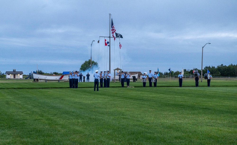 Coast Guard Gold Star Memorial Day Weekend Sunset Parade at Coast Guard Training Center Cape May, N.J.