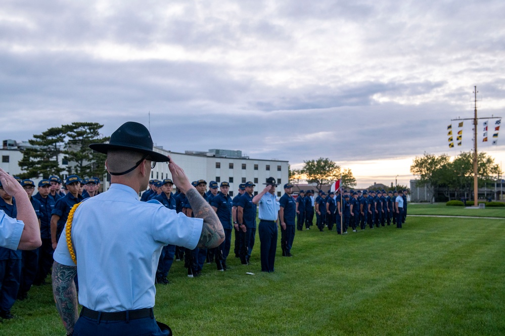 Coast Guard Gold Star Memorial Day Weekend Sunset Parade at Coast Guard Training Center Cape May, N.J.