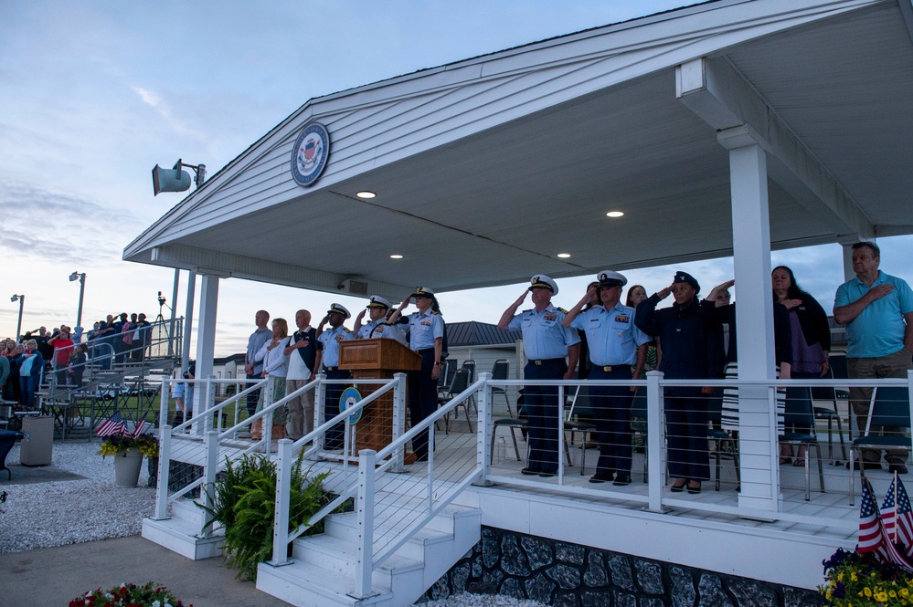 Coast Guard Gold Star Memorial Day Weekend Sunset Parade at Coast Guard Training Center Cape May, N.J.