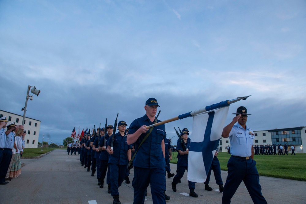 Coast Guard Gold Star Memorial Day Weekend Sunset Parade at Coast Guard Training Center Cape May, N.J.