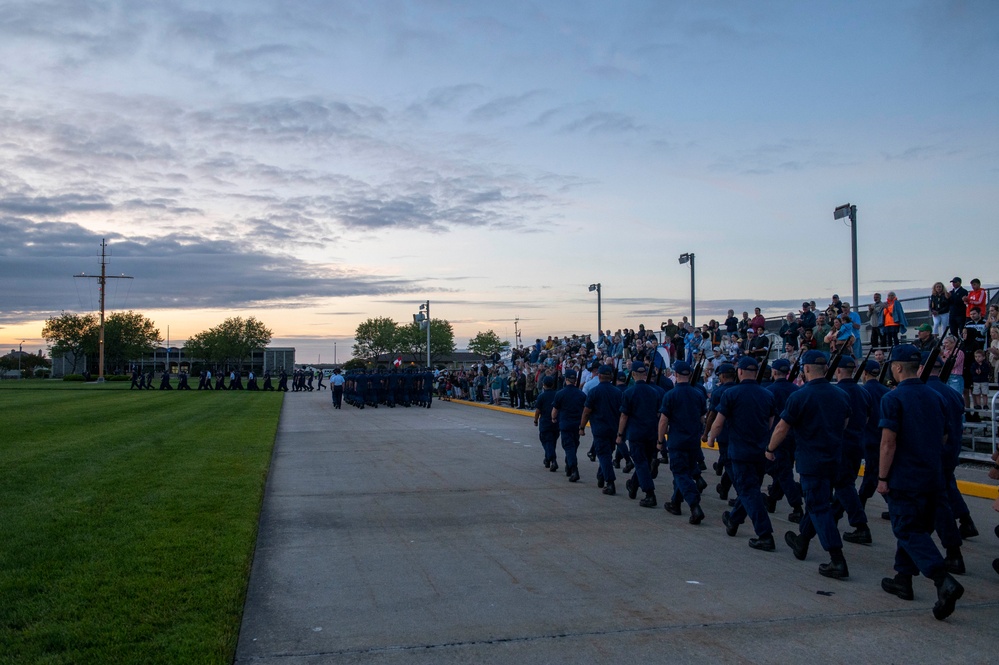 Coast Guard Gold Star Memorial Day Weekend Sunset Parade at Coast Guard Training Center Cape May, N.J.