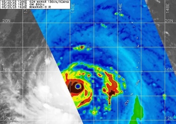Ships and Sailors Safe, Naval Oceanography Tracks Super Typhoon in Western Pacific