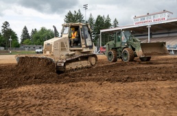 Oregon National Guard assist  with construction of Athletic Field at Centennial High School