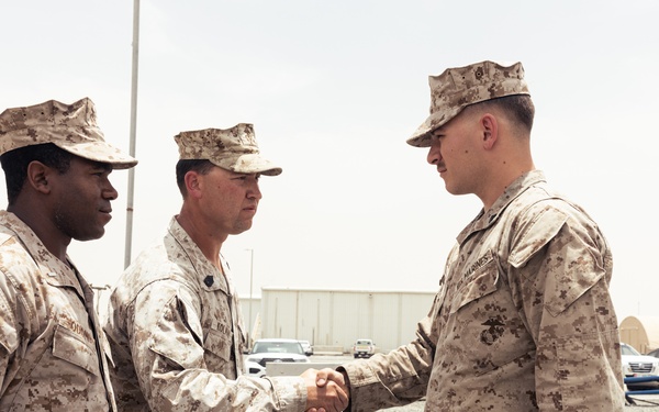 Reenlistment Ceremony during Intrepid Maven 23.3