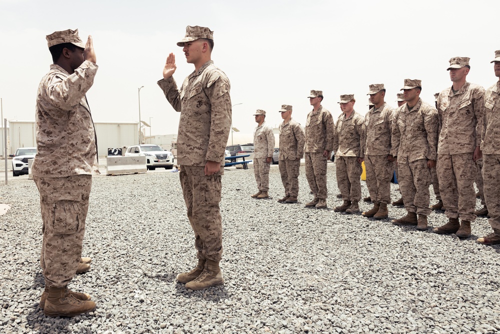 Reenlistment Ceremony during Intrepid Maven 23.3