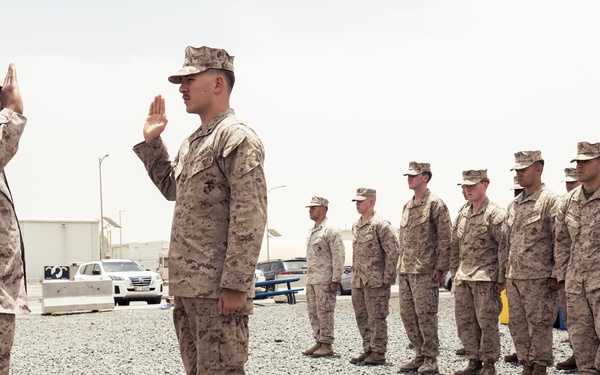 Reenlistment Ceremony during Intrepid Maven 23.3