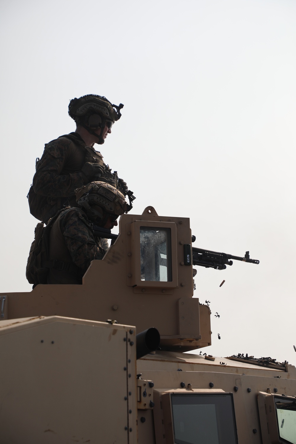 13th MEU Conducts a Vehicle Deck Shoot Aboard the JPM (LPD-26)