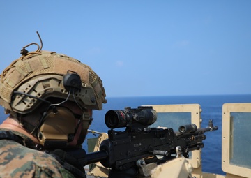 13th MEU Conducts a Vehicle Deck Shoot Aboard the JPM (LPD-26)