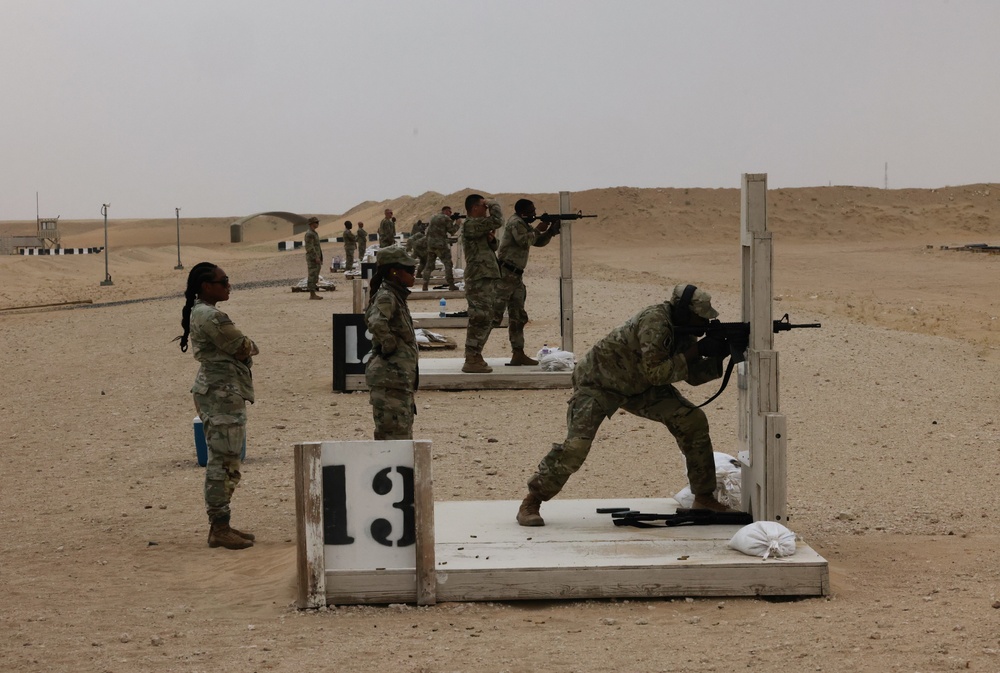 Area Support Group - Kuwait conducts M4 range qualification, May 2023