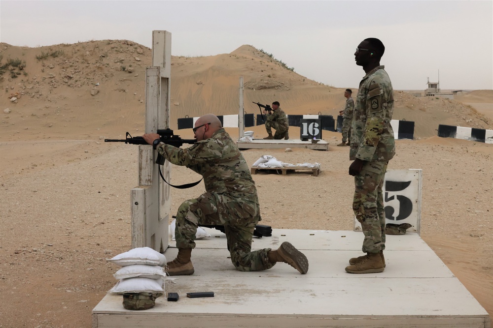 Area Support Group - Kuwait conducts M4 range qualification, May 2023