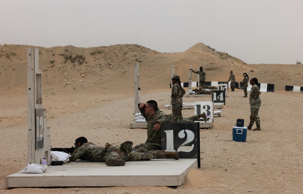 Area Support Group - Kuwait conducts M4 range qualification, May 2023