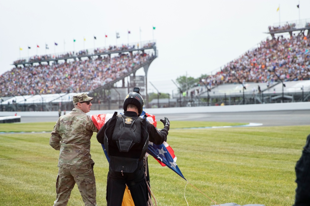 Indiana National Guard Supports the Indianapolis 500.