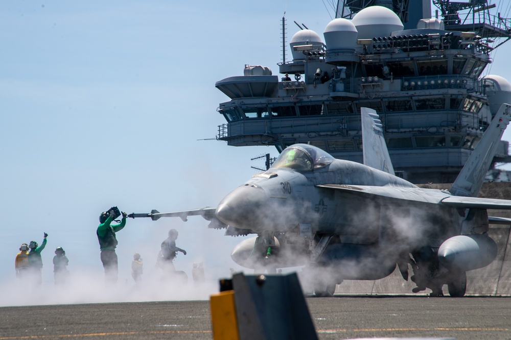 USS Ronald Reagan (CVN 76) conducts flight operations