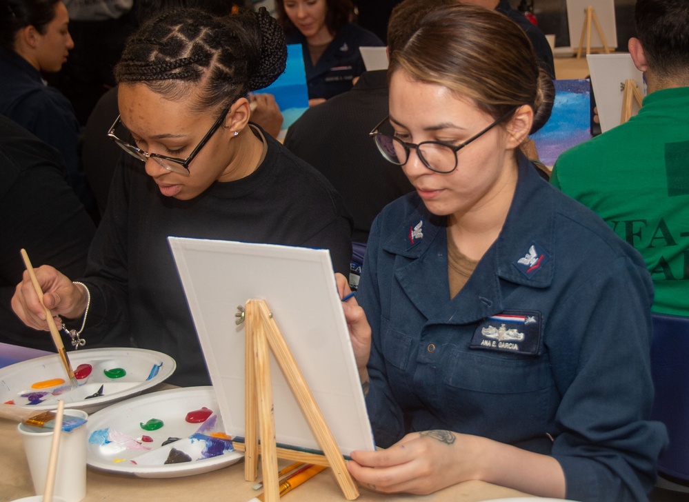 USS Ronald Reagan (CVN 76) MWR paint night