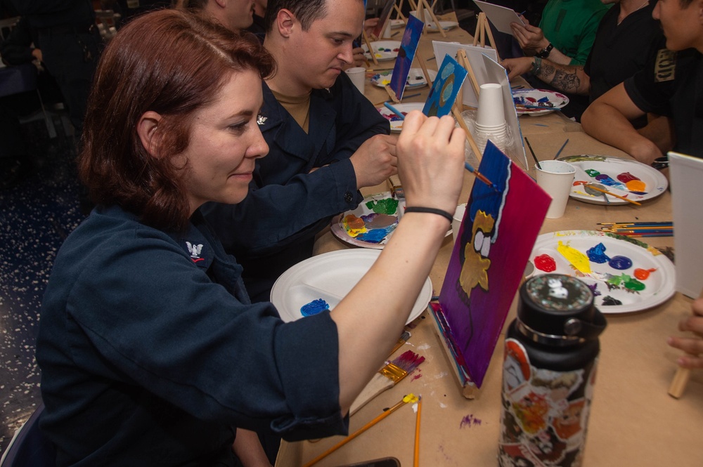 USS Ronald Reagan (CVN 76) MWR paint night