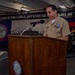 USS Ronald Reagan (CVN 76) pins newly selected Master Chief Petty Officer and Senior Chief Petty Officers