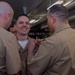 USS Ronald Reagan (CVN 76) pins newly selected Master Chief Petty Officer and Senior Chief Petty Officers