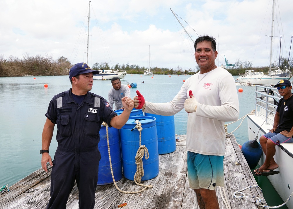 U.S. Coast Guard continues recovery operations in Guam