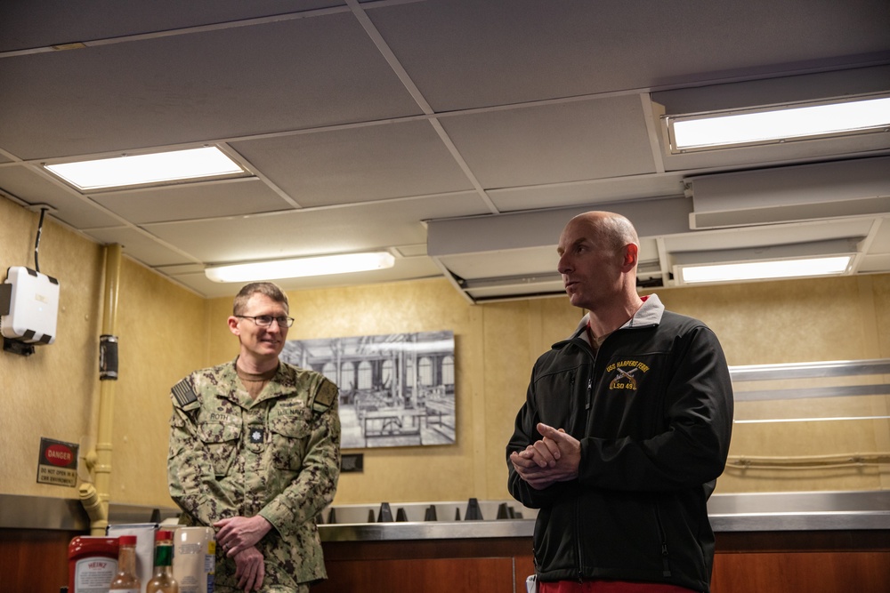 USS Harpers Ferry Commanding Officer Joins USS Harpers Ferry (LSD 49) Tour