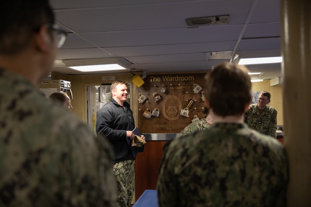 NRC Anchorage Sailors Tour USS Harpers Ferry (LSD 49)