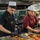 USS Ronald Reagan (CVN 76) Sailors prepare food USS Ronald Reagan (CVN 76) Sailors prepare food