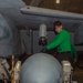USS Ronald Reagan (CVN 76) Sailors conduct aircraft maintenance