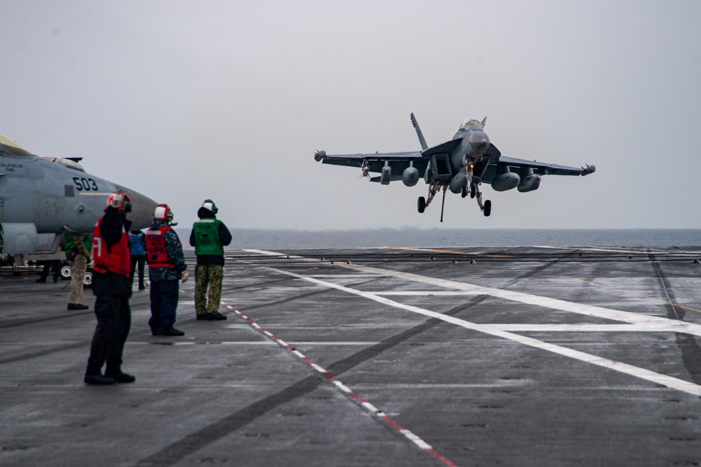 USS Ronald Reagan (CVN 76) conducts flight operations