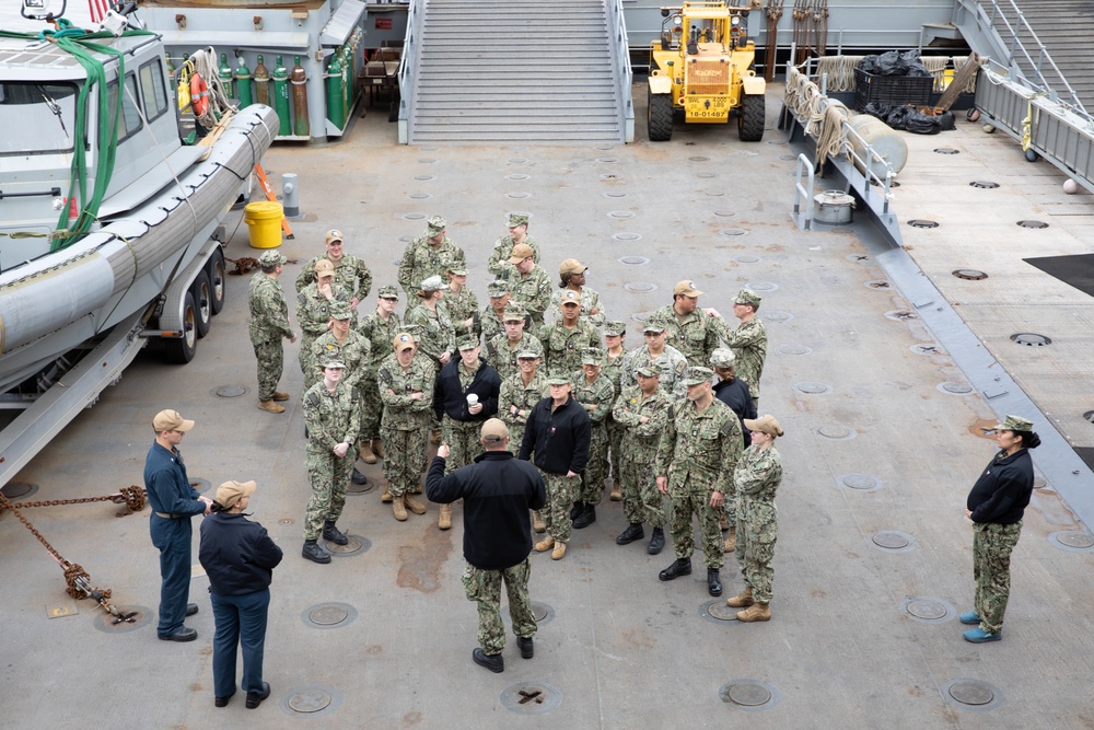 NRC Anchorage Tours USS Harpers Ferry (LSD 49)