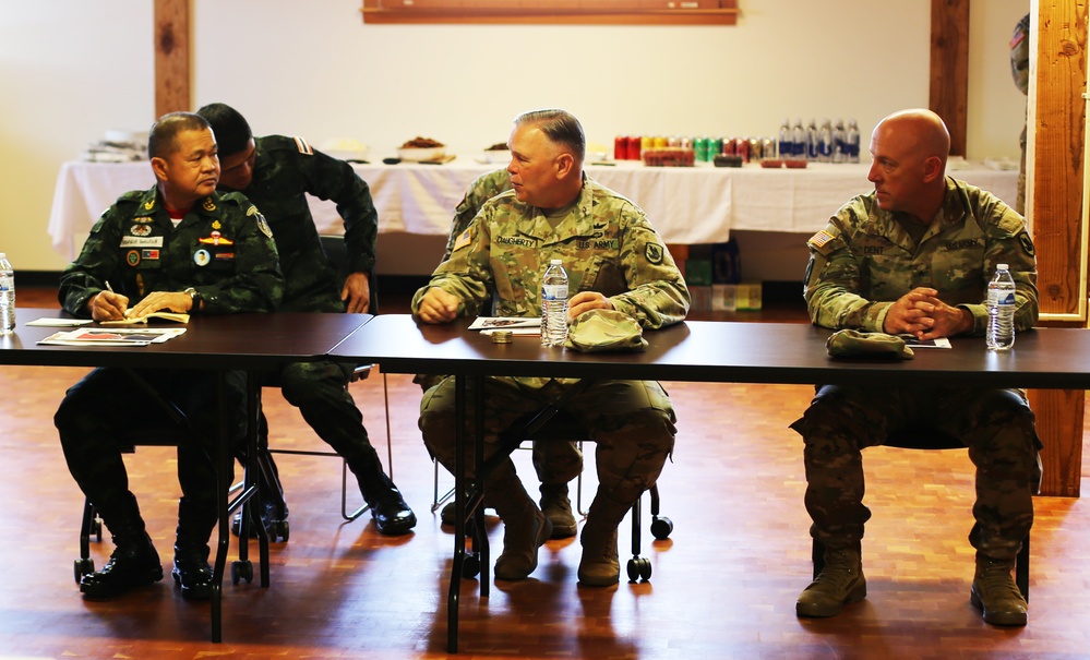 Royal Thai Army Commander visits Washington National Guard leaders