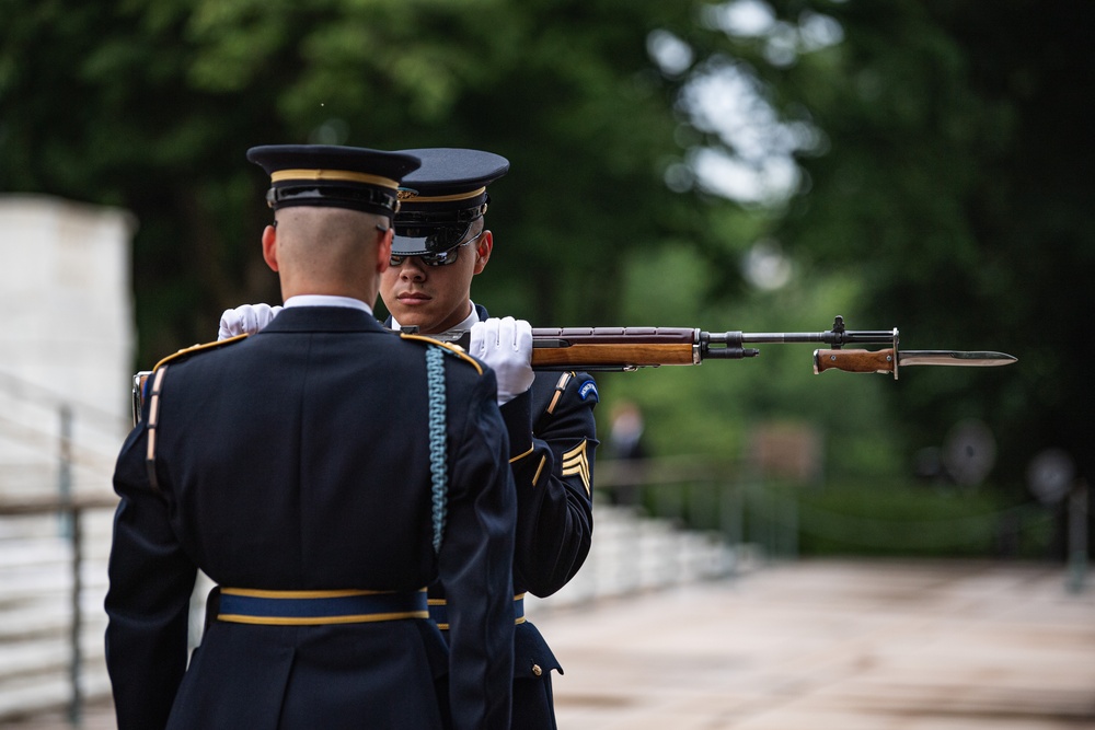 Weapon Inspection during Changing of the Guard