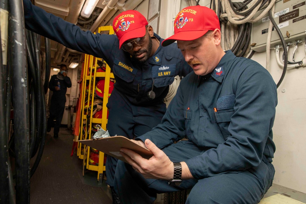 Decatur Damage Control Drill