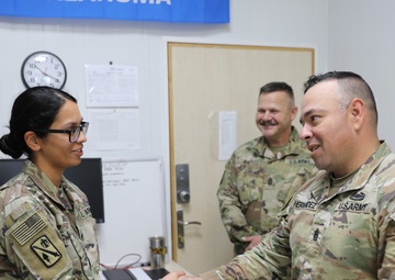 OKNG senior leadership visits deployed unit