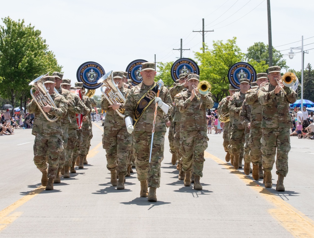 The 126th Army Band performs in the 2023 Memorial Day parade