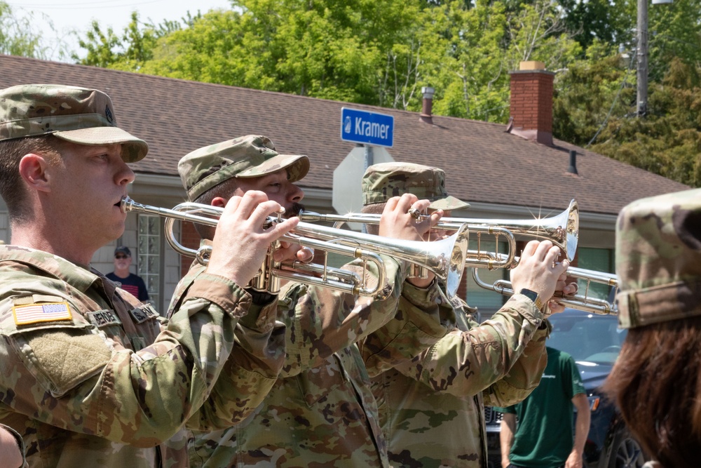 The 126th Army Band performs in the 2023 Memorial Day parade