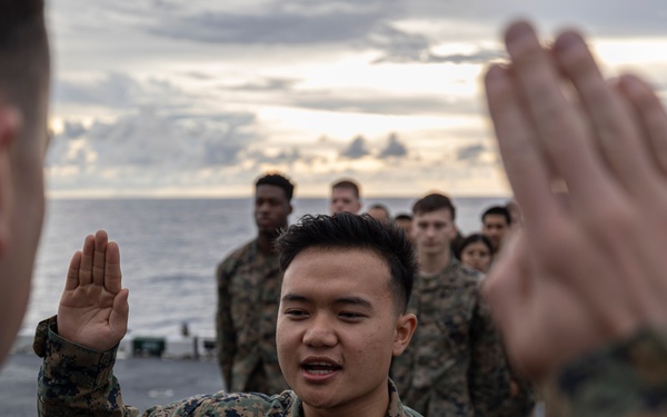 Cpl. Eh Shee Reenlistment
