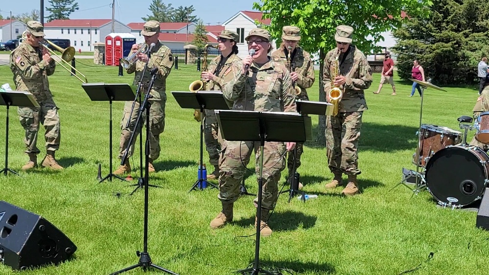 Army Reserve's 204th Army Band performs during 2023 Fort McCoy Armed Forces Day Open House