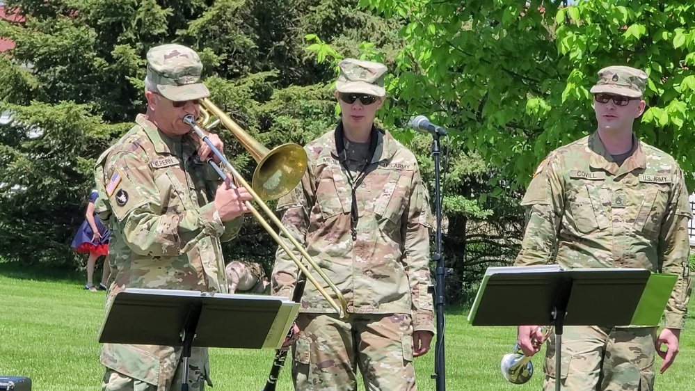 Army Reserve's 204th Army Band performs during 2023 Fort McCoy Armed Forces Day Open House