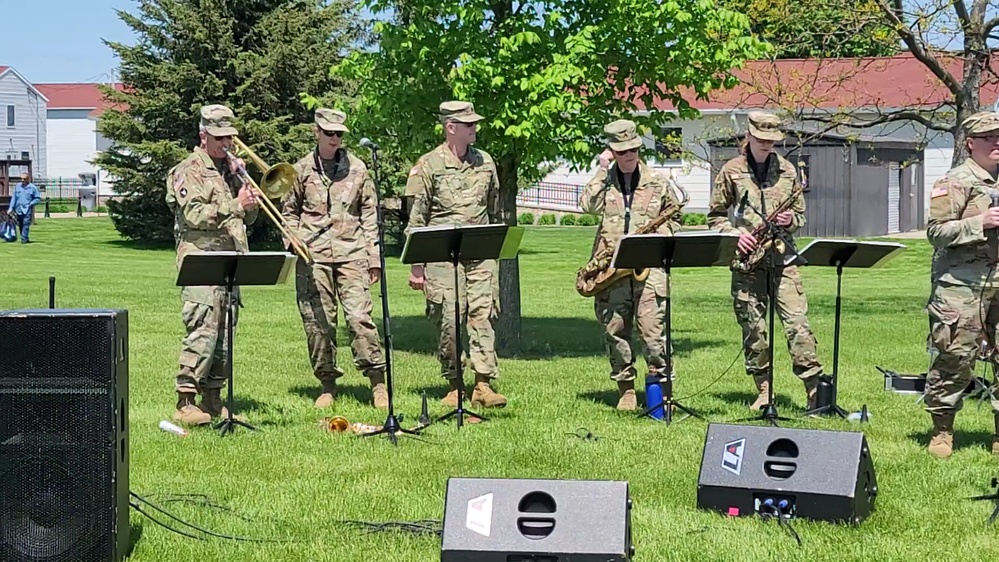 Army Reserve's 204th Army Band performs during 2023 Fort McCoy Armed Forces Day Open House