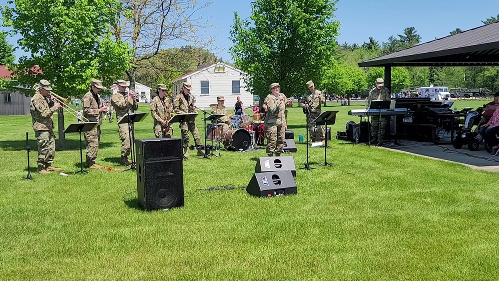 Army Reserve's 204th Army Band performs during 2023 Fort McCoy Armed Forces Day Open House