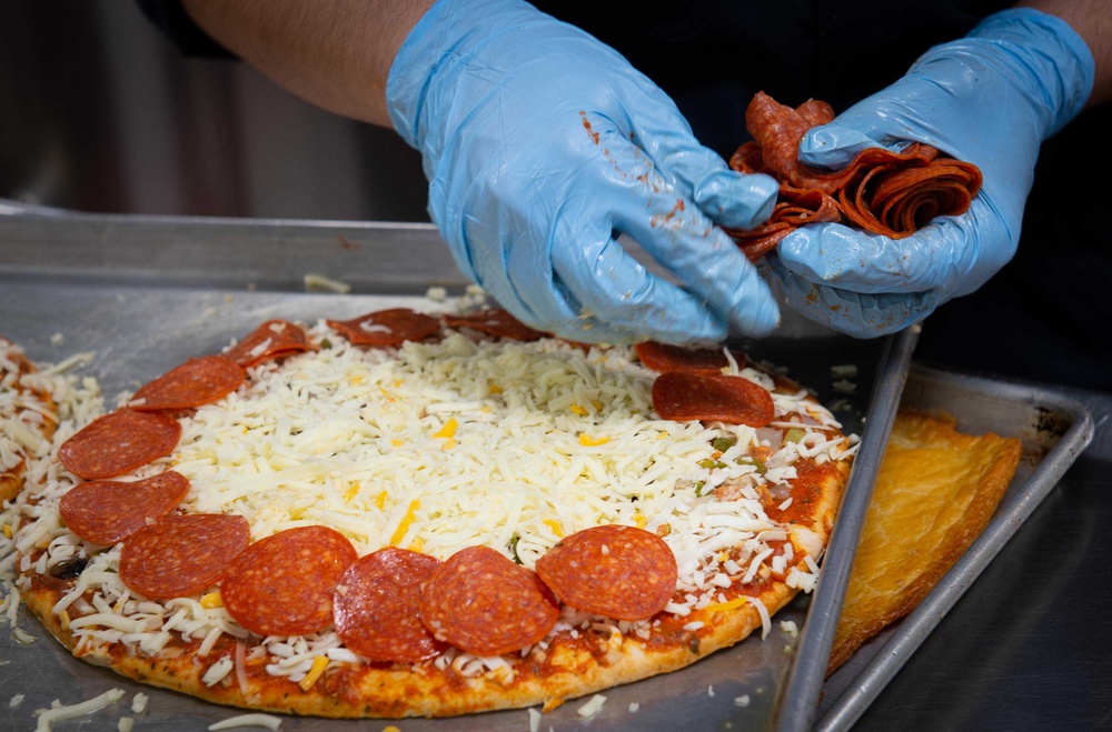 JSA Members Serve Mess Line