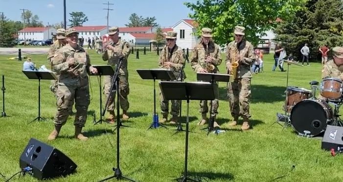 Army Reserve's 204th Army Band performs during 2023 Fort McCoy Armed Forces Day Open House