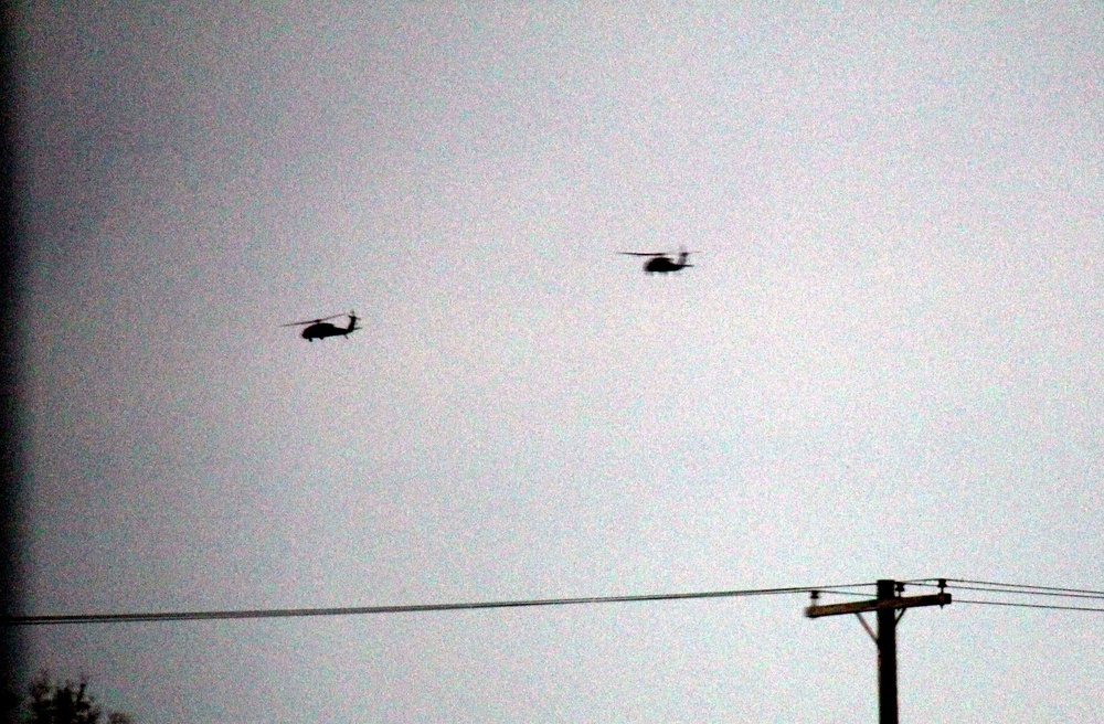 Wisconsin National Guard UH-60 Black Hawk crews hold May 2023 training at Fort McCoy