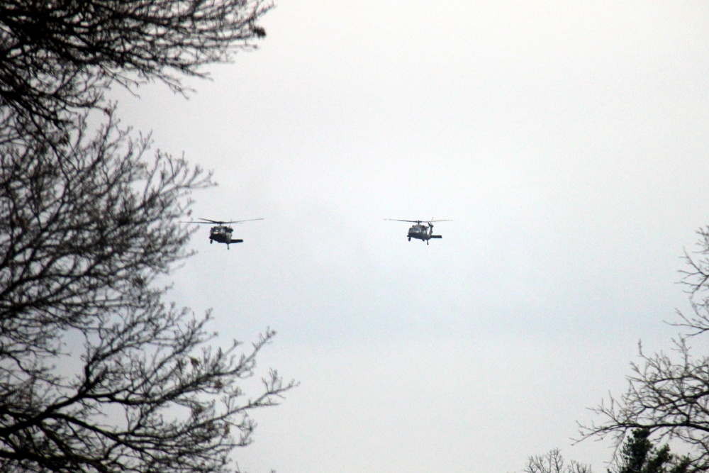 Operation Ouija training with Wisconsin National Guard UH-60 Black Hawks at Fort McCoy