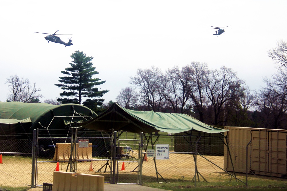 Operation Ouija training with Wisconsin National Guard UH-60 Black Hawks at Fort McCoy