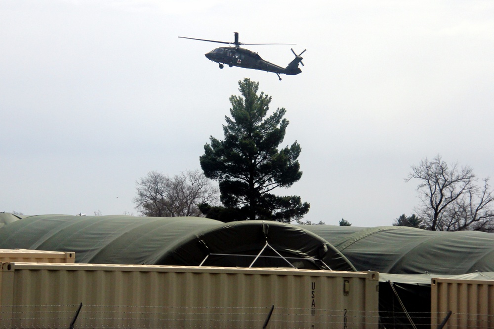 Operation Ouija training with Wisconsin National Guard UH-60 Black Hawks at Fort McCoy