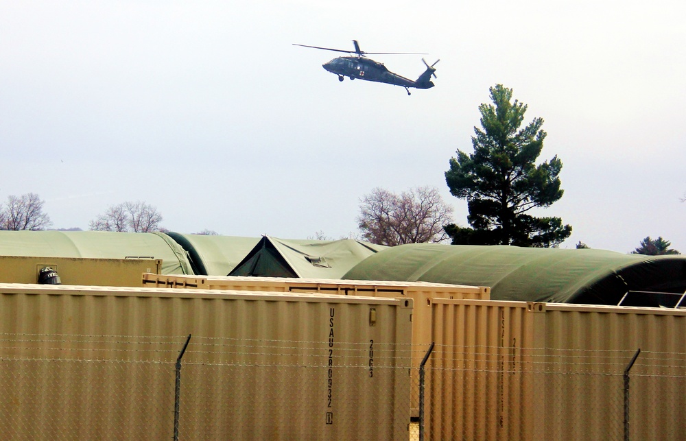 Operation Ouija training with Wisconsin National Guard UH-60 Black Hawks at Fort McCoy