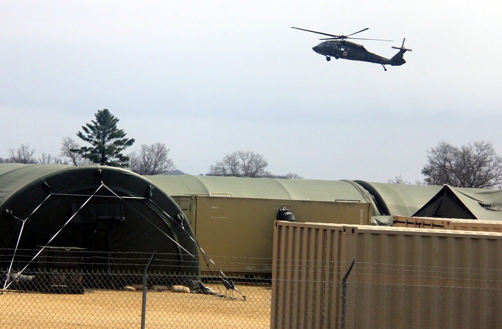 Operation Ouija training with Wisconsin National Guard UH-60 Black Hawks at Fort McCoy