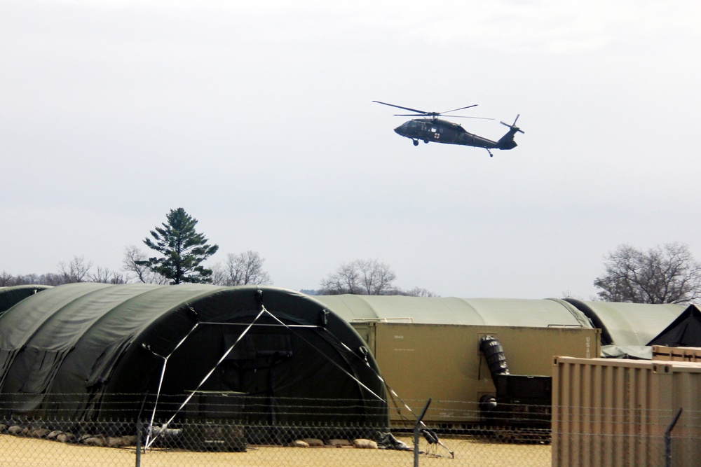 Operation Ouija training with Wisconsin National Guard UH-60 Black Hawks at Fort McCoy