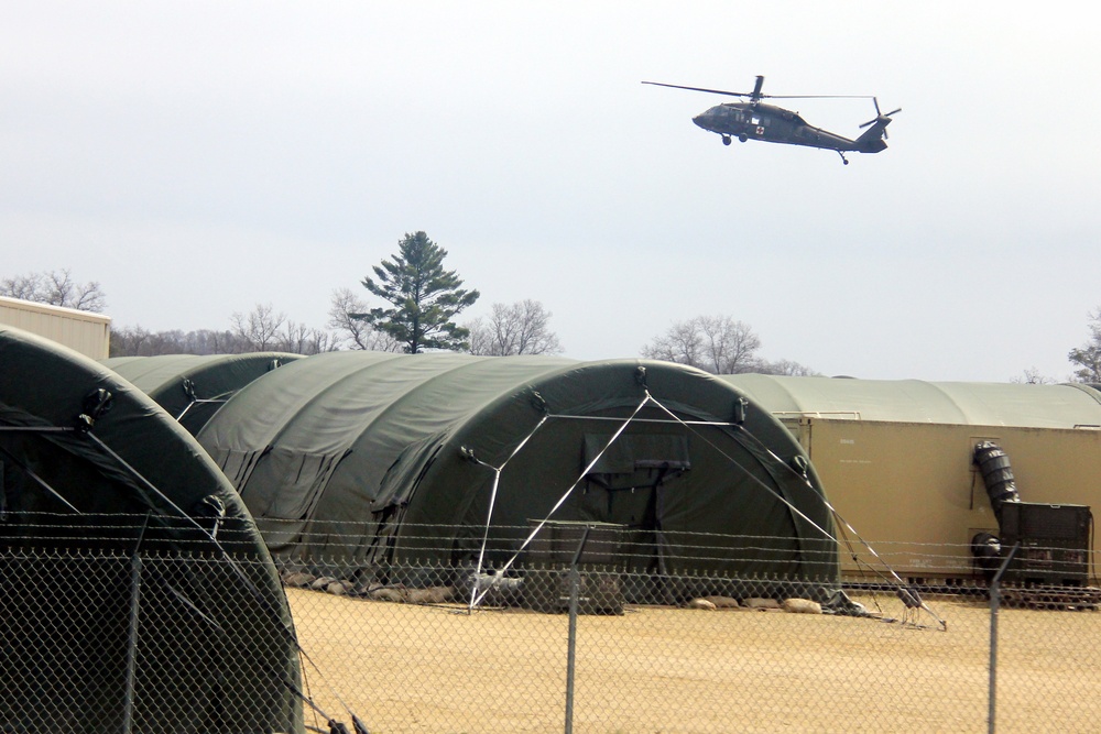 Operation Ouija training with Wisconsin National Guard UH-60 Black Hawks at Fort McCoy